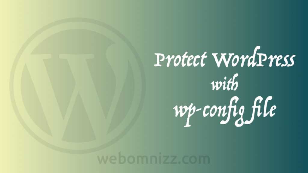 Protect WordPress with wp-config